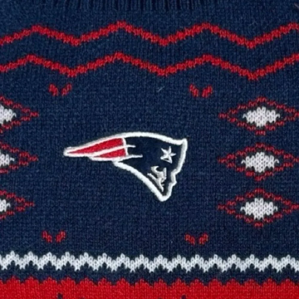 NFL Officially Licensed New England Patriots Petwear Knit Dog Sweater Medium NWT
